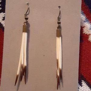 Handmade Jewelry porcupine earrings